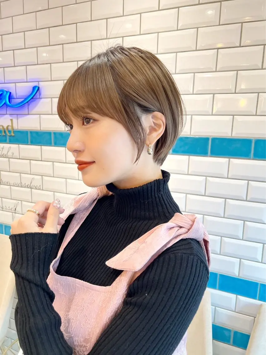 ショート くびれヘア ショートヘア HARUKA/ 韓国フェミニン🍀のヘアスタイル