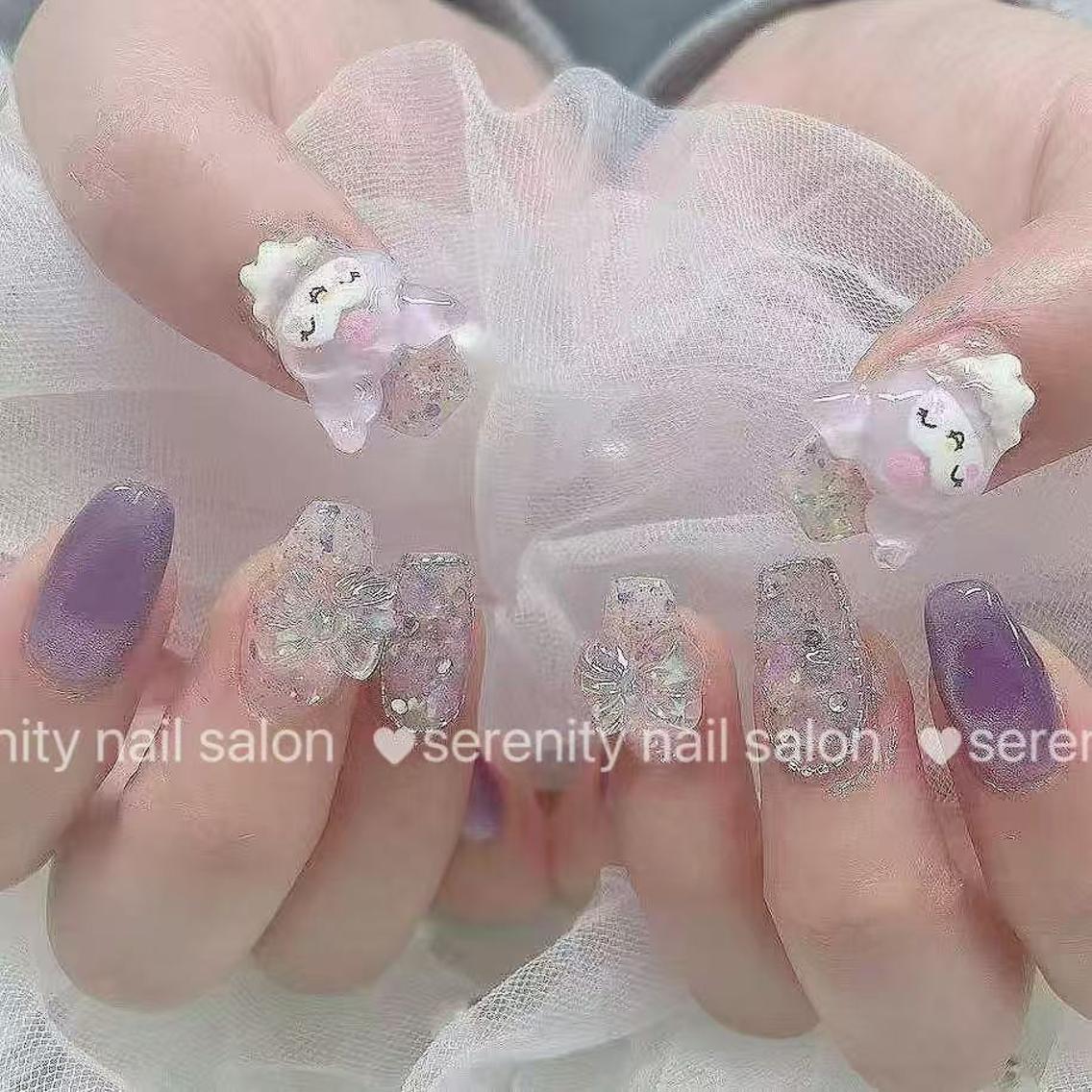 ネイル 長さ出し 持ち込み ワンホンネイル ハンドネイル ハンドケア NailTips池袋 🥰佳のネイルデザイン