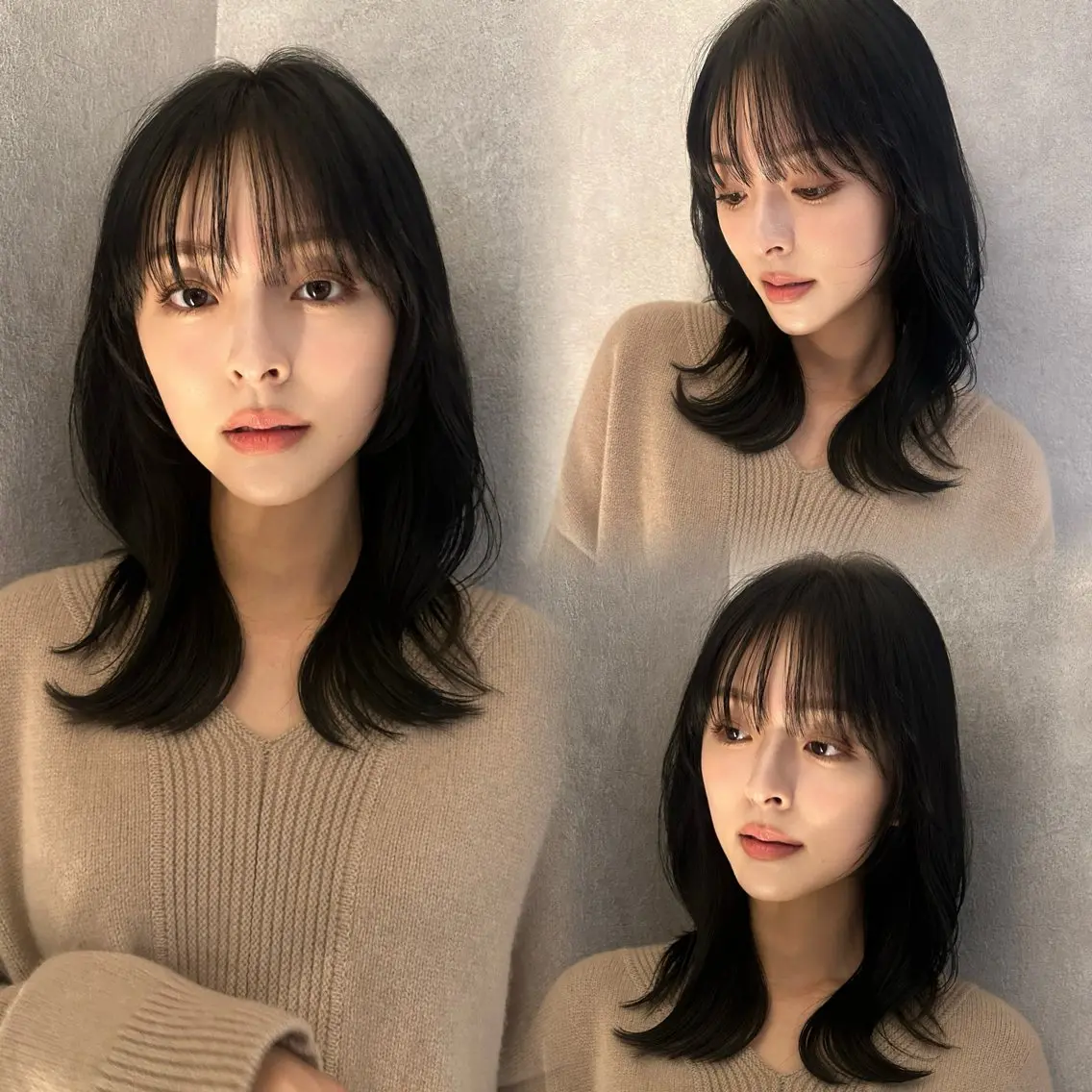 ミディアム くびれヘア 顔まわりレイヤー 顔周りカット レイヤーカット カット ヘアカラー トリートメント ヘアセット 銀座副店長/レイヤー /髪質改善/田島のヘアスタイル