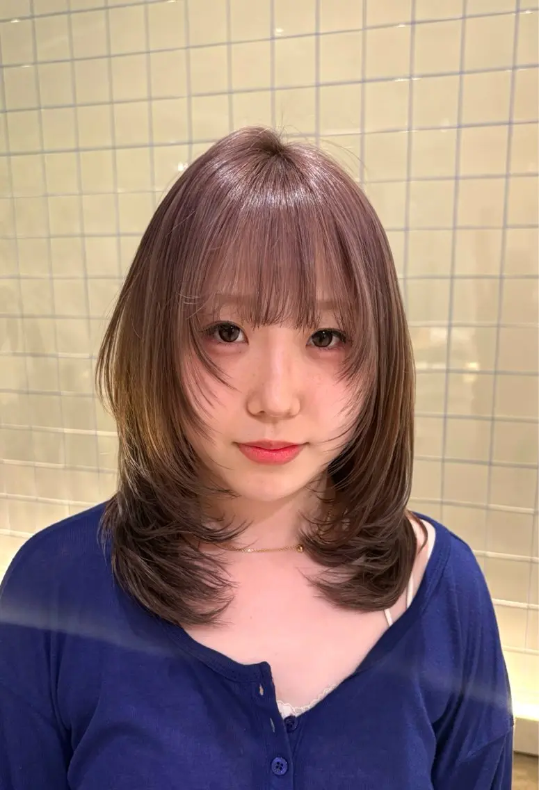 ミディアム ブリーチカラー/ 歌恋🎵のヘアスタイル
