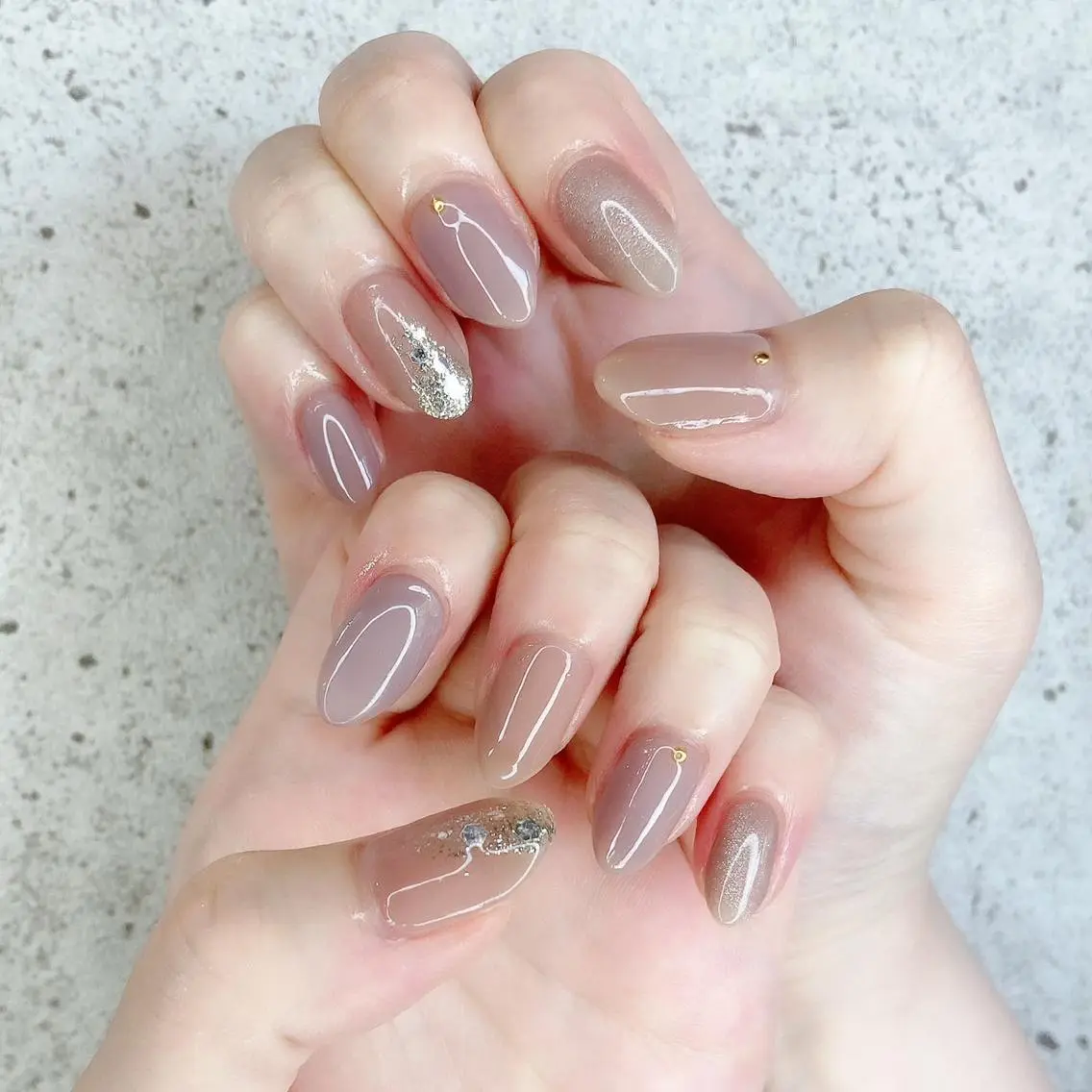 セミロング カラー パーマ ヘアアレンジ メンズ キッズ ネイル マツエク・マツパ アイブロウ 眉カラー ジェルネイル キラキラネイル オフィスネイル パラジェル ハンドネイル Salon Ｋのネイルデザイン