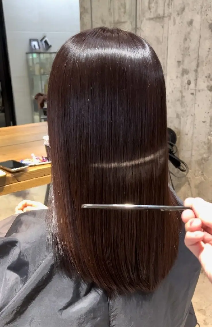 ミディアム 髪質改善 縮毛矯正 HairSalon  Cloudのヘアスタイル