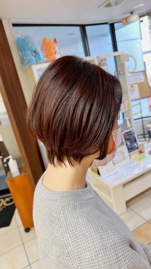 ショート カット 髪質改善/レイヤー/ 小顔/デザインのヘアスタイル