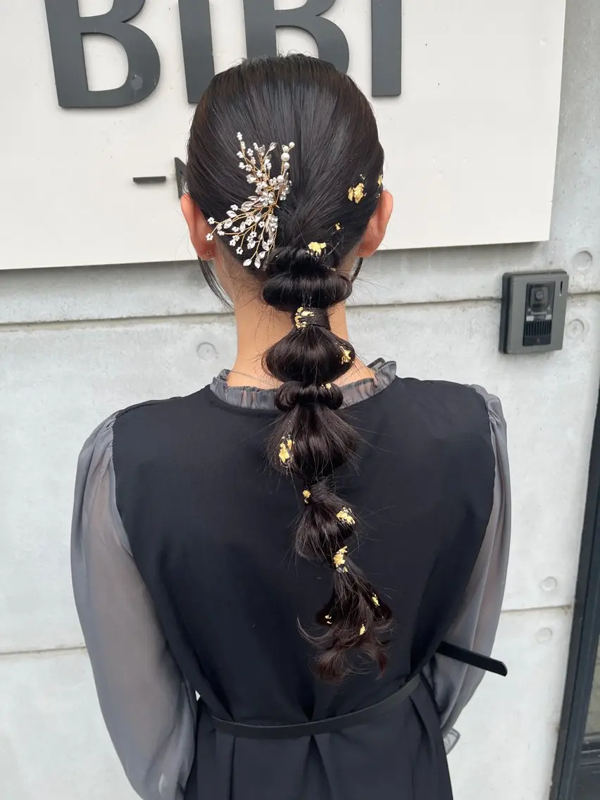 ヘアアレンジ ヘアセット 茂木 あゆかのヘアスタイル