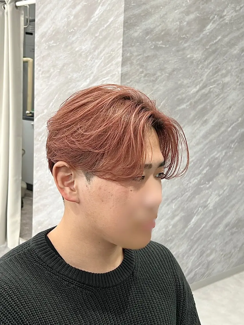 メンズ センターパート カット ulus kobe 藤枝大地のヘアスタイル
