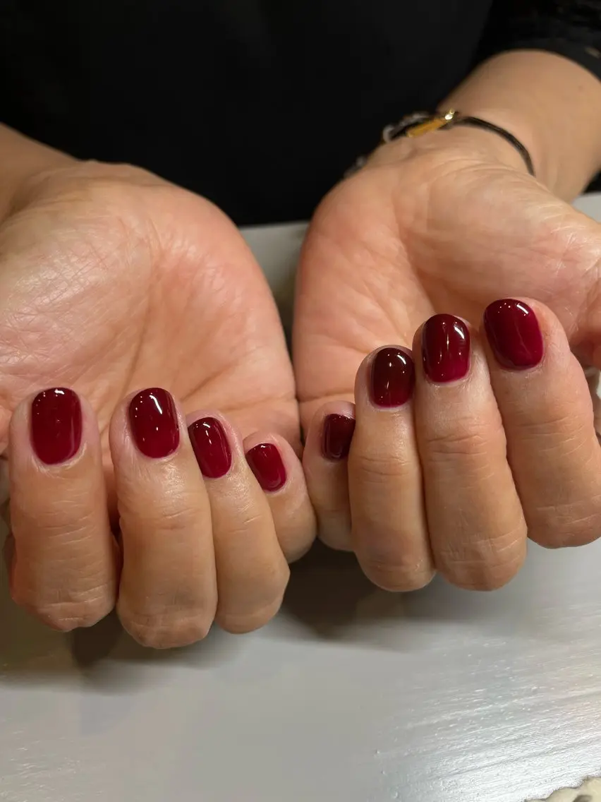 ネイル ボルドー ハンドネイル tanaka 25nailのネイルデザイン