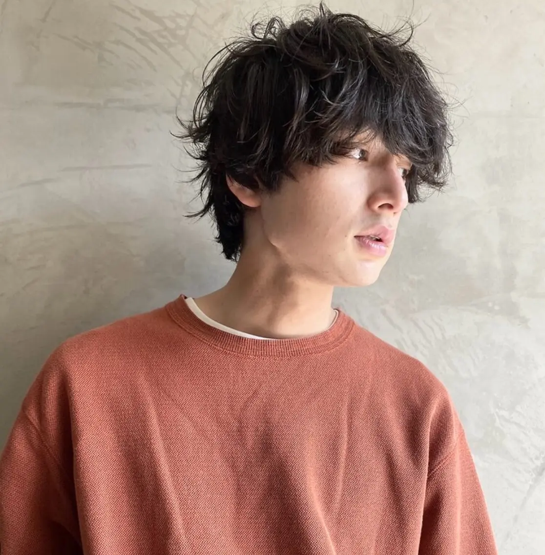 メンズ マッシュウルフ マッシュ メンズパーマ メンズウルフカット ウルフカット 吉川 陽菜のヘアスタイル