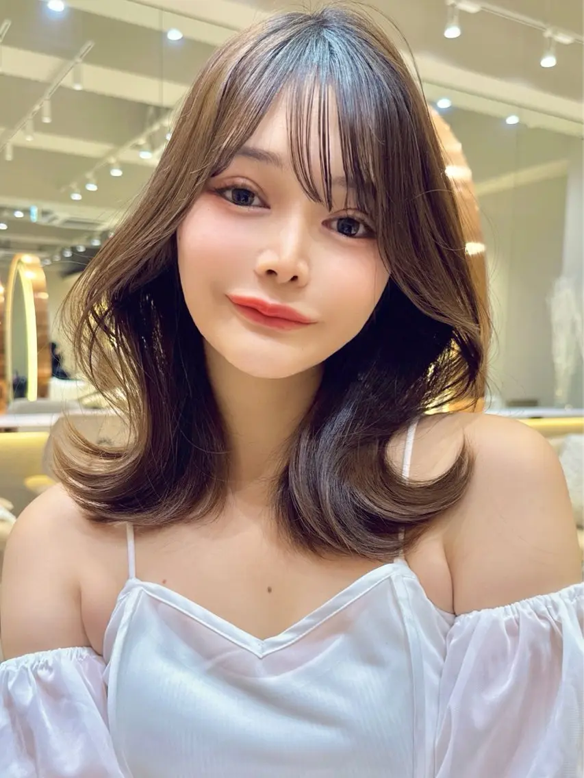 カラー カット ヘアカラー トリートメント ❤️縮毛矯正❤️ 髪質改善❤️平野実花のヘアスタイル