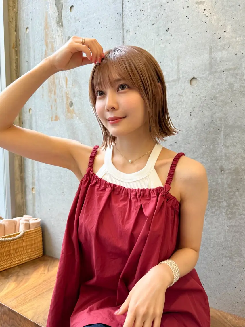 ショート カラー レイヤー🐏髪質改善 /透明感/みっきーのヘアスタイル
