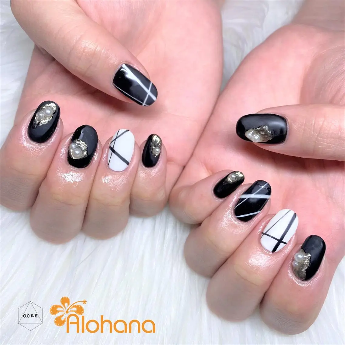 ネイル マットネイル Alohana Minaのネイルデザイン