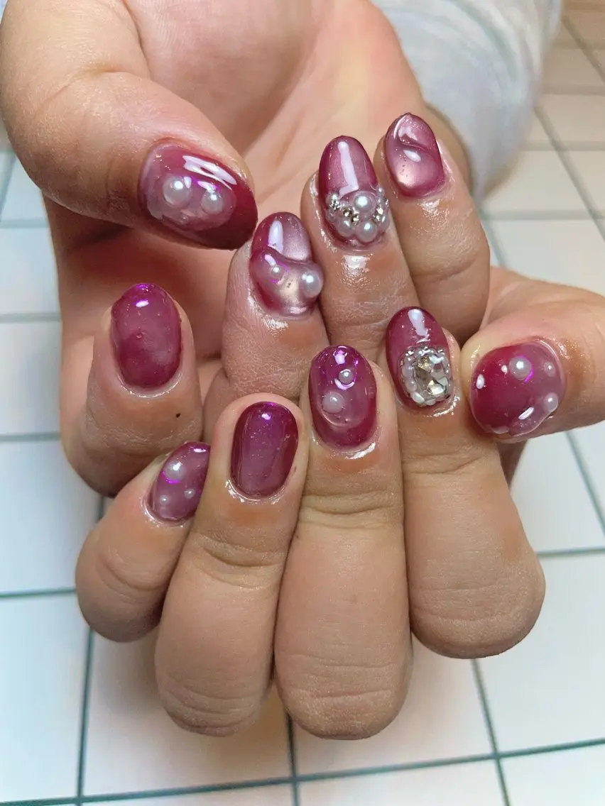 ネイル マグネットネイル nail salon POPPYのネイルデザイン