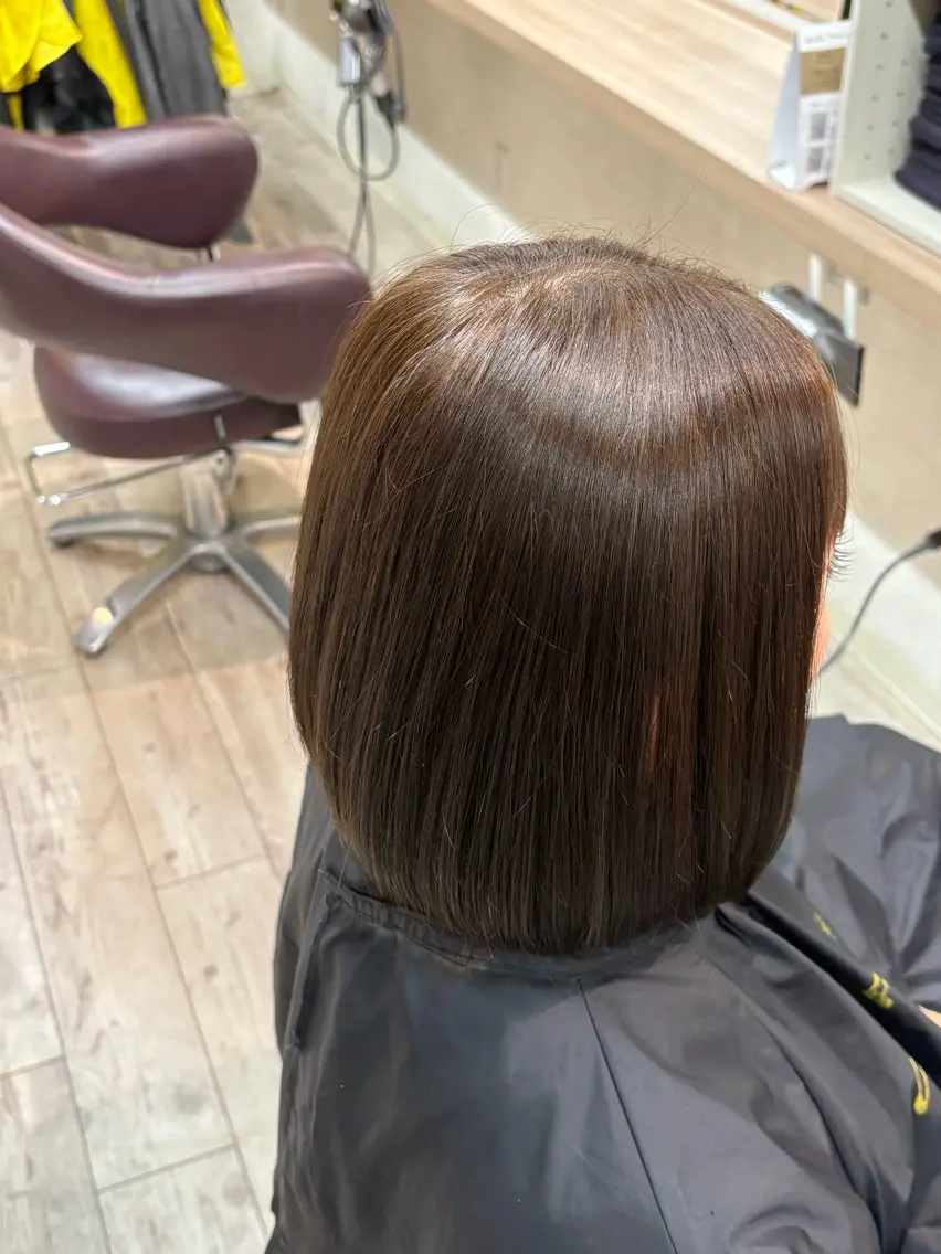 ミディアム カラー ブリーチ ブラウンカラー ヘアカラー 坂井 龍二/コアファーストのヘアスタイル