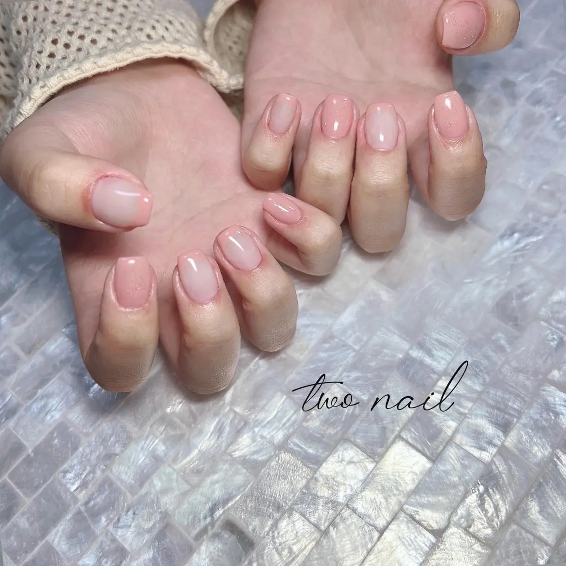 ネイル アートネイル フットネイル ハート ニュアンスネイル オフィスネイル ハンドネイル two nailのネイルデザイン
