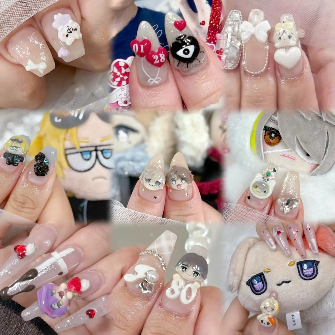 ネイル なつみ/ ちゅるん/オタク🧸のネイルデザイン