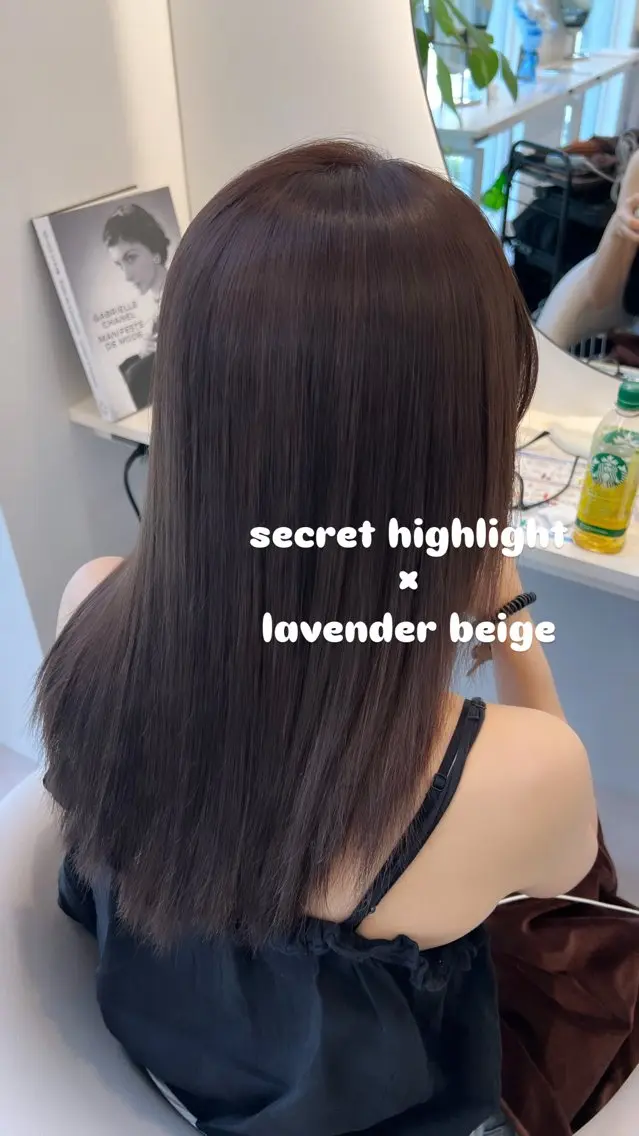 ロング カラー ブリーチ 透明感カラー ハイライトカラー ハイライト 髪質改善 カット ヘアカラー トリートメント 美髪矯正/シークレッ トハイライト🤍りさのヘアスタイル