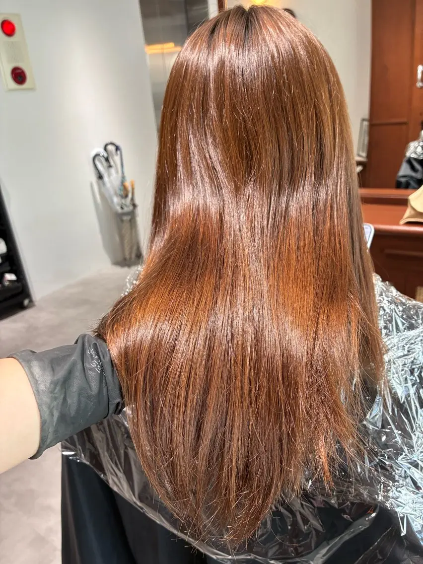 ミディアム カラー ヘアアレンジ カット ヘアカラー トリートメント 💟Opus // Mizuki🐕のヘアスタイル