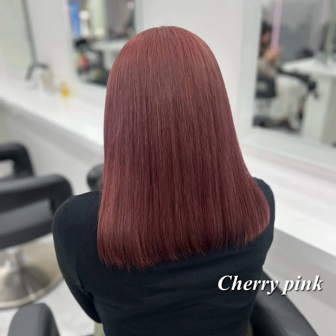 ミディアム カラー ヘアカラー トリートメント 💖似合わせカラー レイヤー💖縮毛矯正のヘアスタイル
