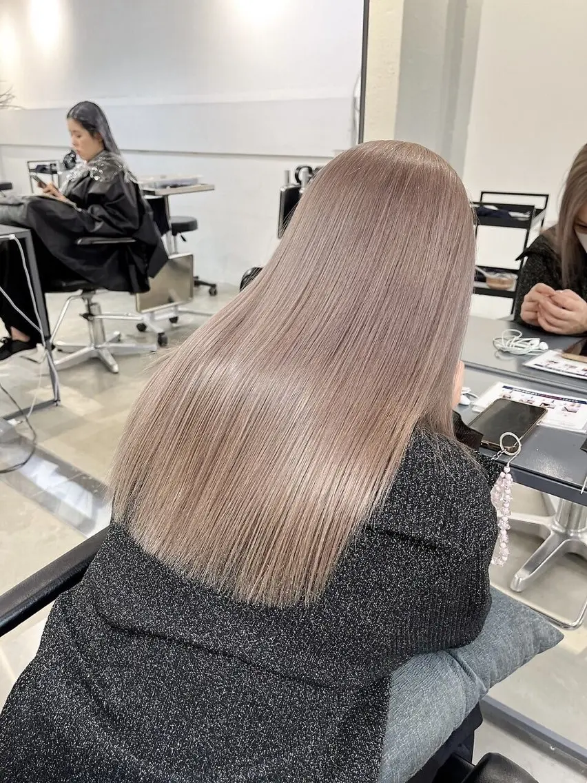 ロング カラー カット 縮毛矯正 お悩み解決縮毛矯正 レイヤー達人柴崎大樹のヘアスタイル