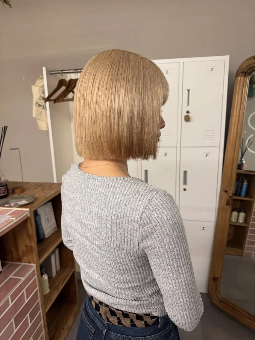 カラー 🌙ヘーゼルベージュ レイヤーカット🌙のヘアスタイル