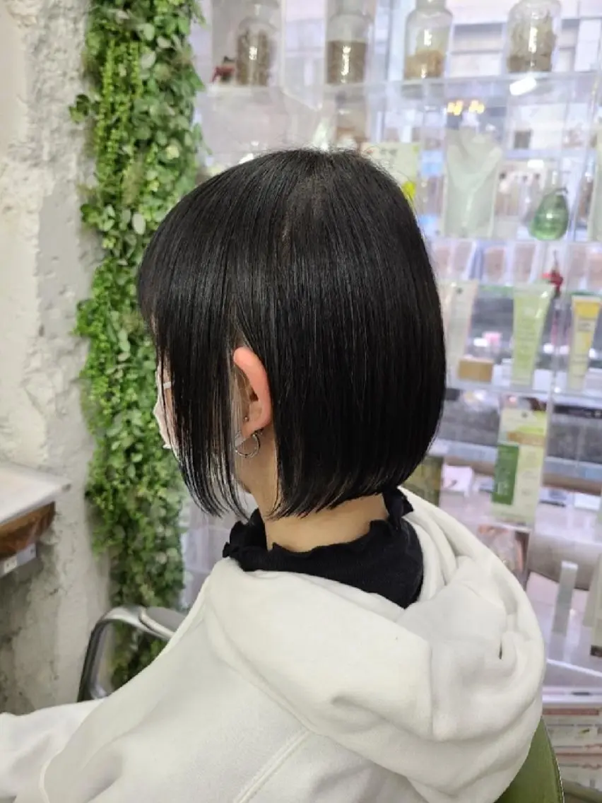 ショート ボブ 【縮毛矯正/髪質改善 カラー】yumiのヘアスタイル