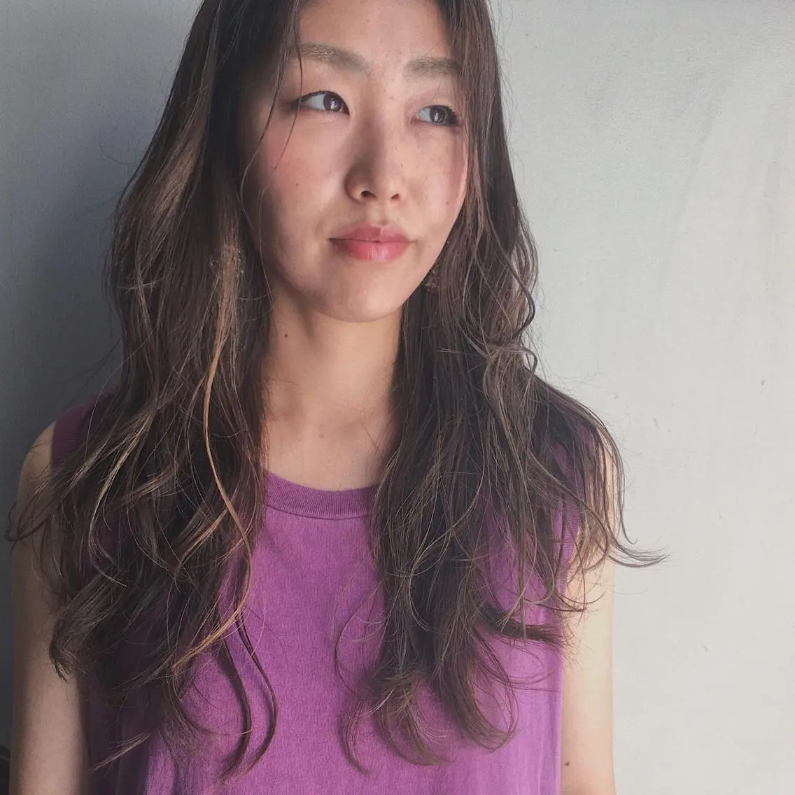 ロング カラー ハイライトカラー ハイライト カット ヘアカラー トリートメント 山中 直輝のヘアスタイル