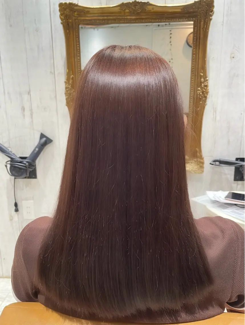 セミロング re view 横山瑞稀のヘアスタイル