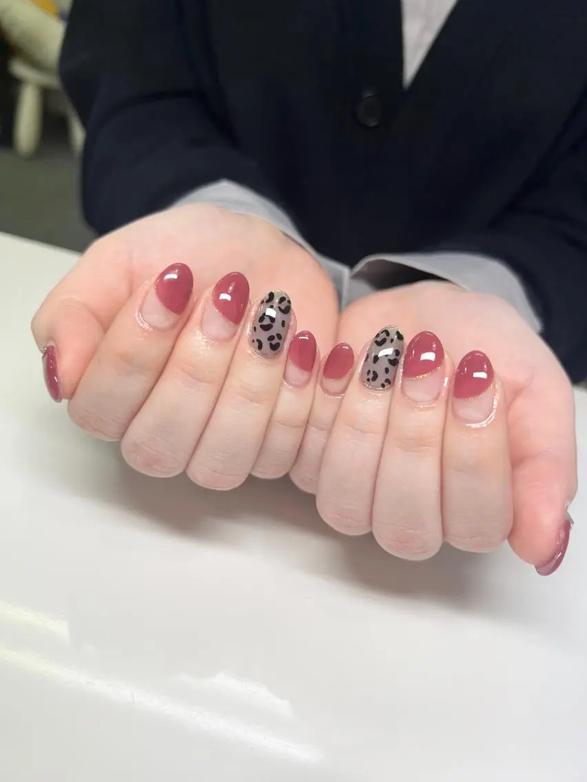 期間限定★定額ジェル☆シンプルアートデザイン★パラジェルにベース変更+800円★の写真