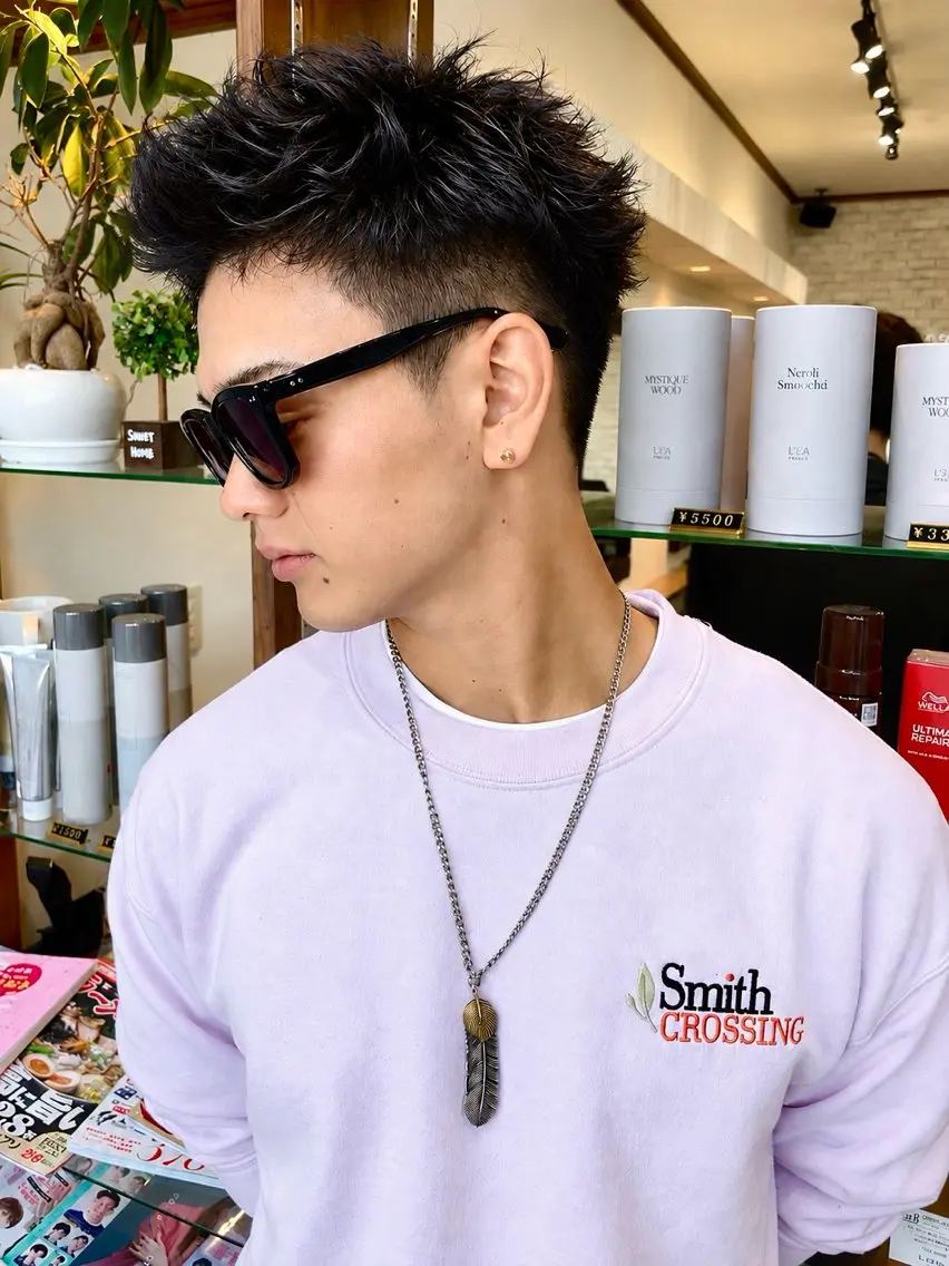 ショート パーマ メンズ カット パーマ kohei 【期間限定募集】のヘアスタイル