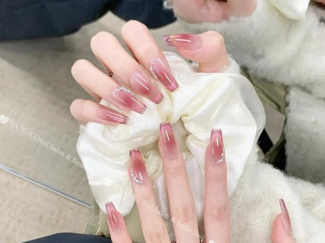 ネイル フレンチネイル ガーリー ミディアムネイル オフィスネイル ピンク Rin Rinのネイルデザイン