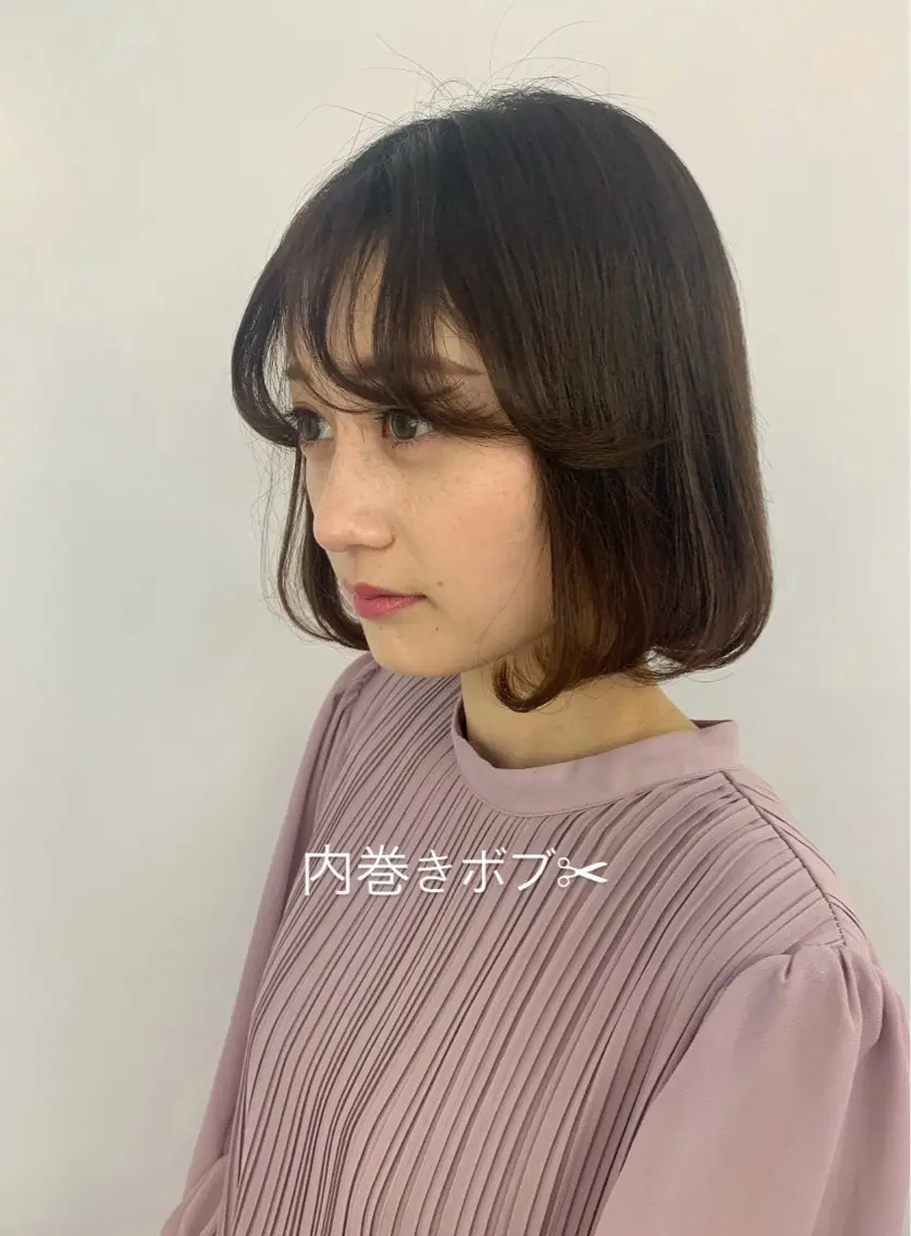 ミディアム ボブ 伊佐治 夕芽のヘアスタイル