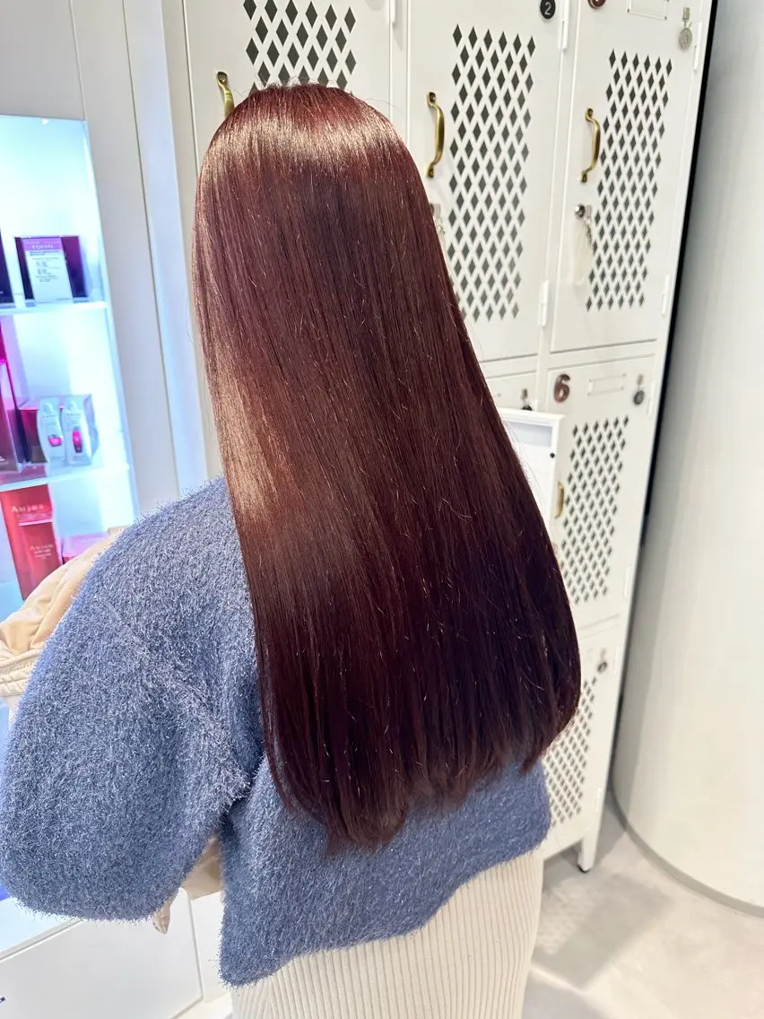 🍑カット+酸性ストレート🍑の写真