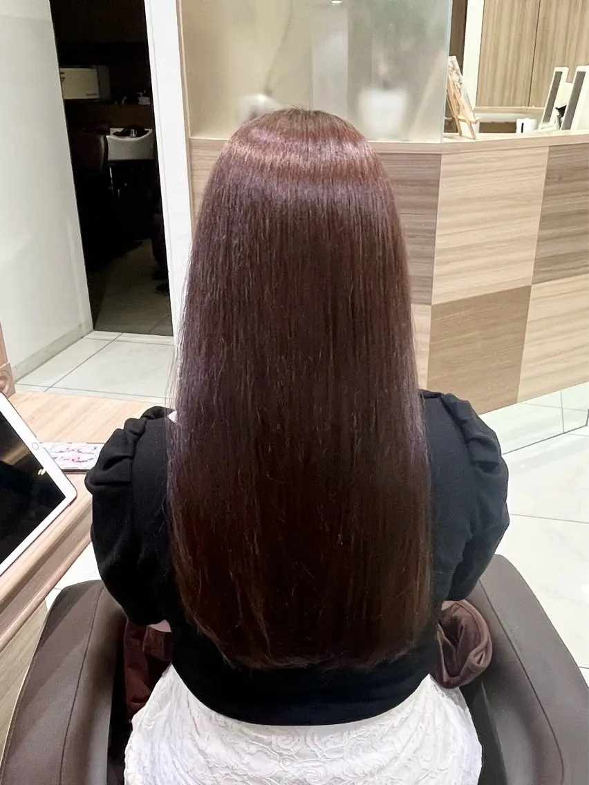 ロング カラー 透明感/暖色カラー まりあ🎀‎️🤍のヘアスタイル