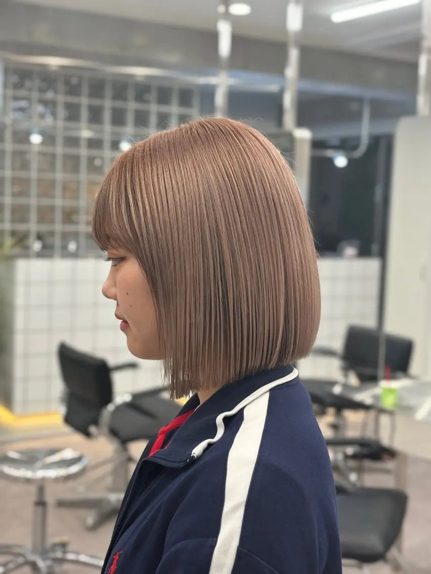 ショート カラー ベージュカラー ミルクティーベージュ カットモデル募集 /RIOのヘアスタイル