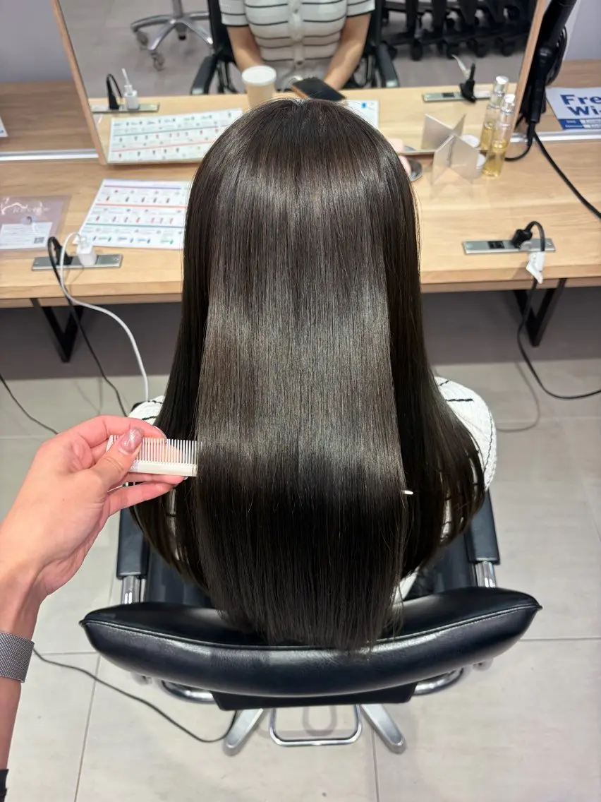 ロング カラー カット ヘアカラー 縮毛/くすみカラー Mariamu🌼のヘアスタイル