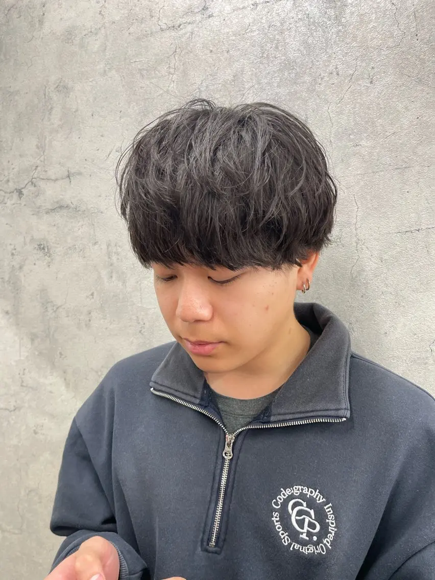 パーマ メンズ カット パーマ ✨メンズ支持率no1 野上✨のヘアスタイル