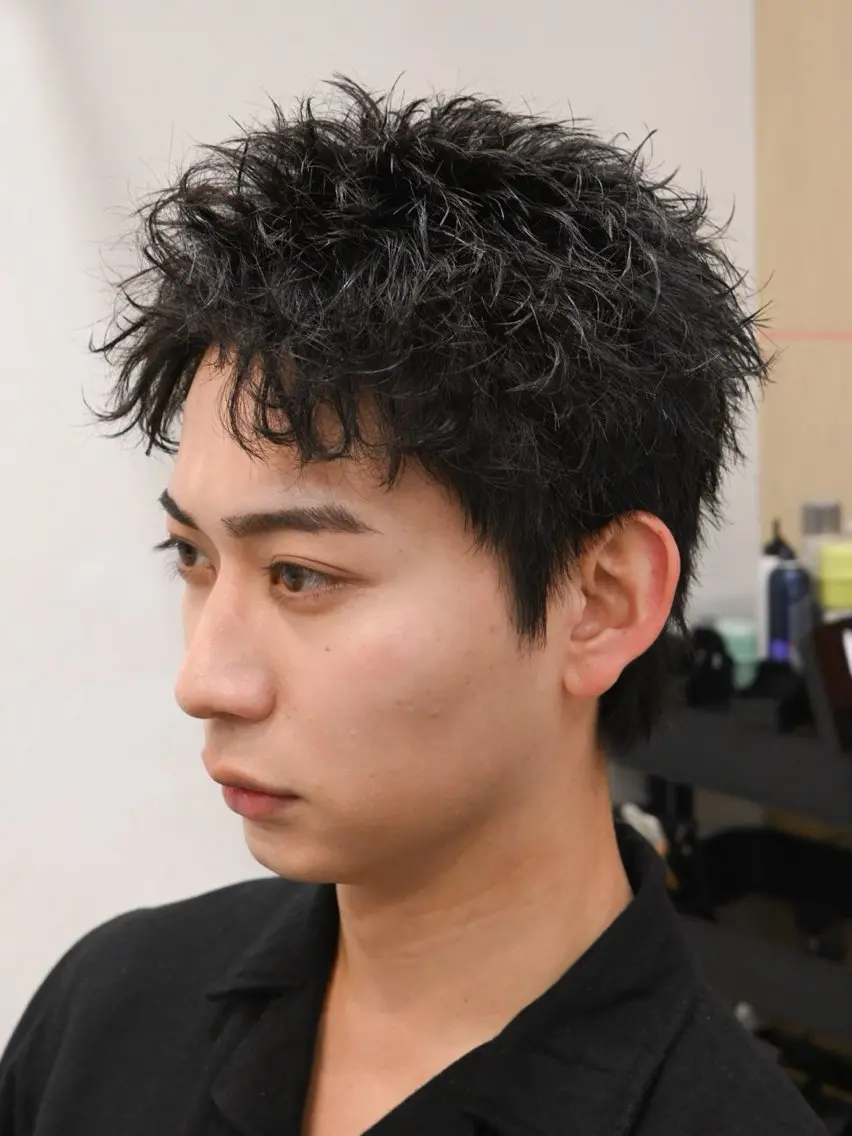 ショート パーマ ショートヘア カット パーマ クドウレイ fifth神南のヘアスタイル