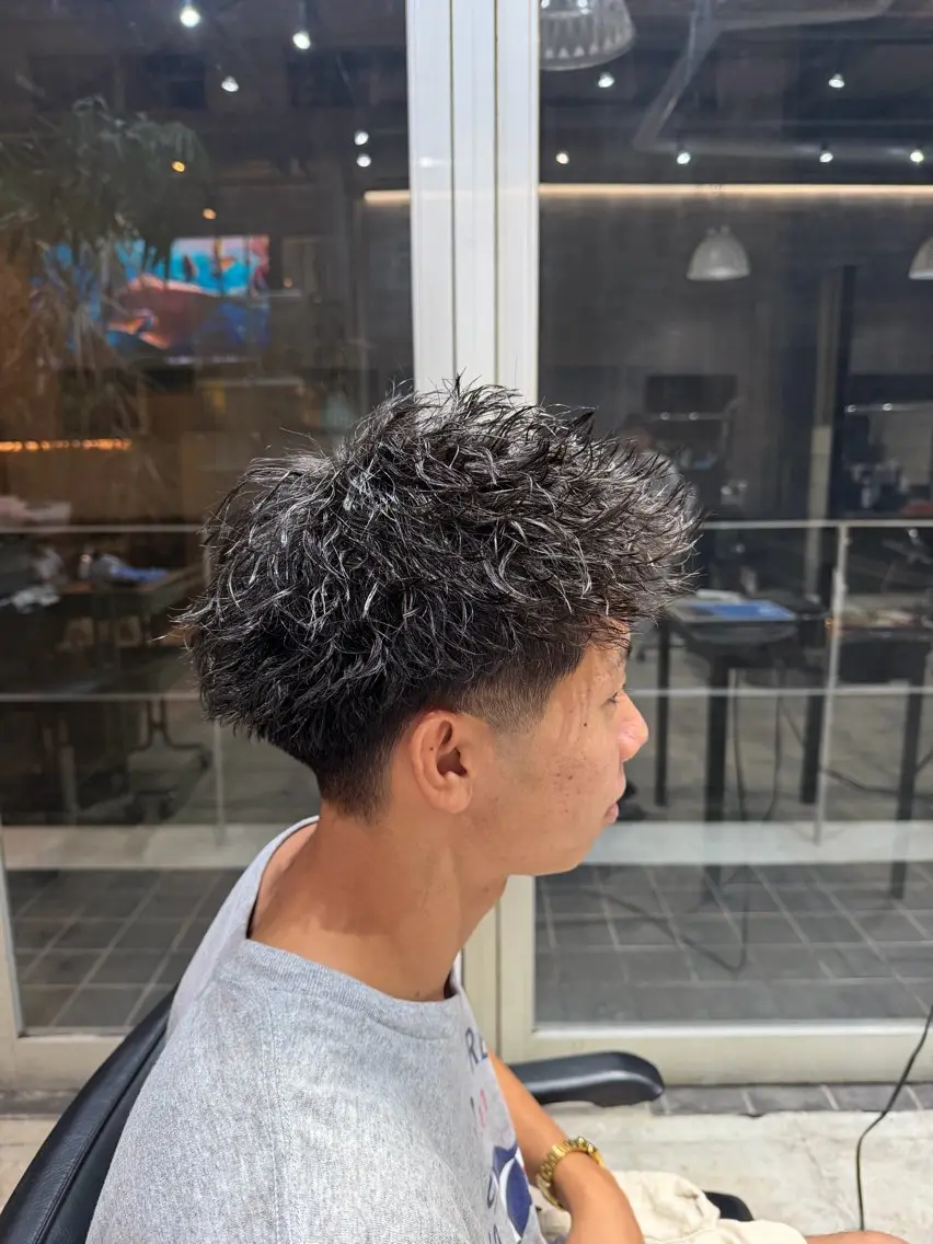 パーマ メンズ カット パーマ 都築 愛翔のヘアスタイル