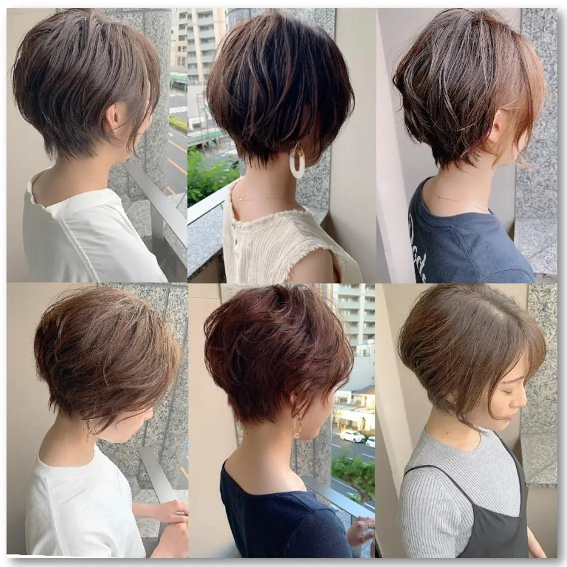 ショート ボブ ハイライト 髪質改善 韓国風ヘア レイヤーカット カット ヘアカラー N° jemica 札幌のヘアスタイル
