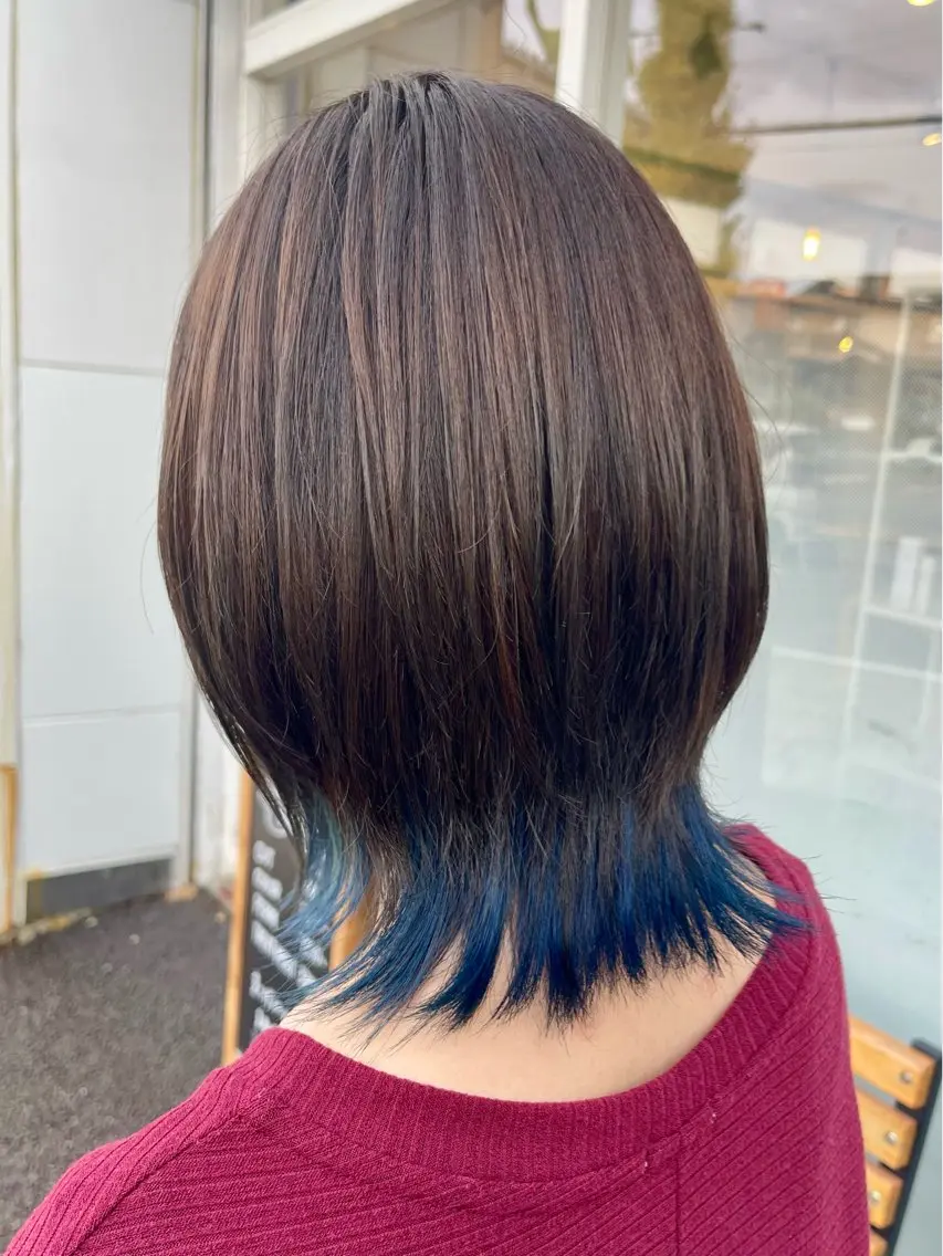 ミディアム カット ヘアカラー 🍭透明感カラー 志賀拓海🍬🌈のヘアスタイル