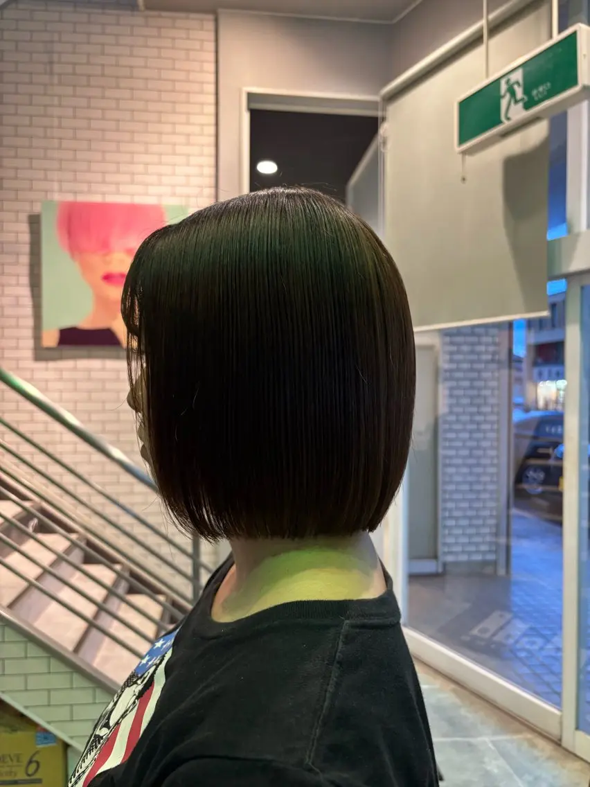 ミディアム ボブ カット 🫧古田 穂香🫧パーマモデルのヘアスタイル