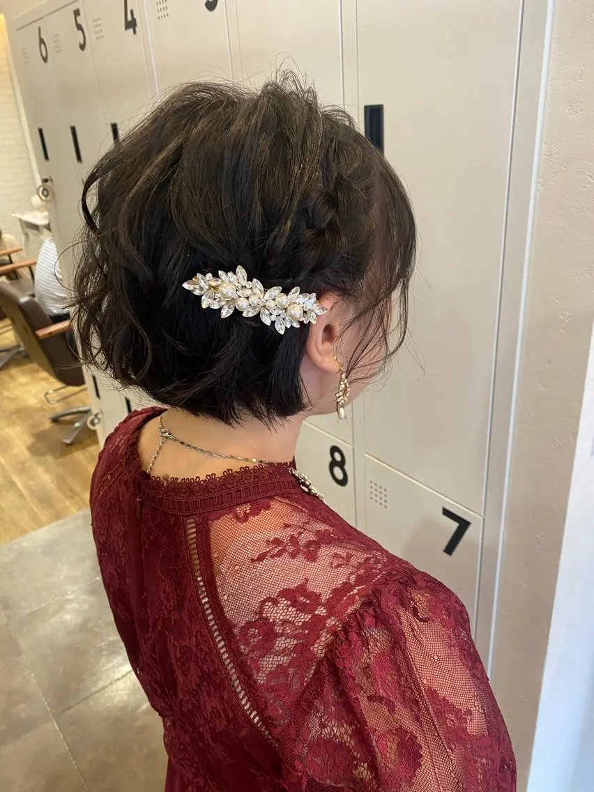 ショート ヘアアレンジ attra昭和町店. momoのヘアスタイル