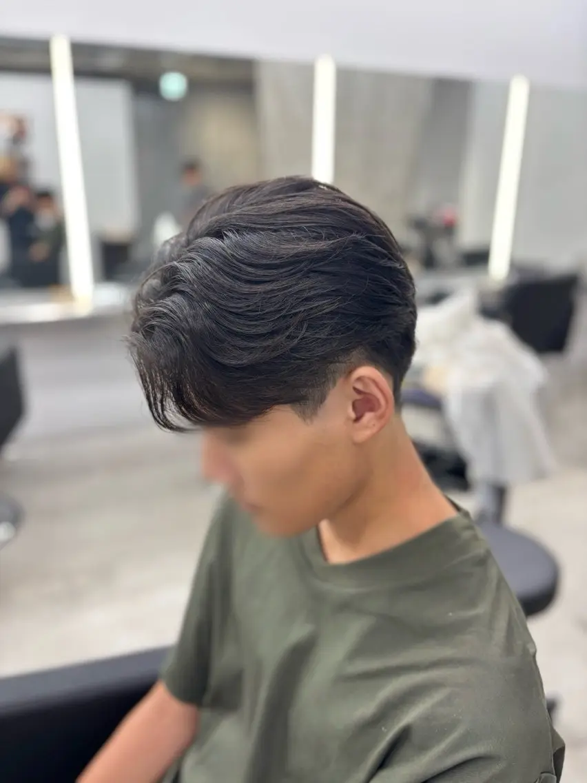 パーマ メンズ カット パーマ 山田 瑛司のヘアスタイル