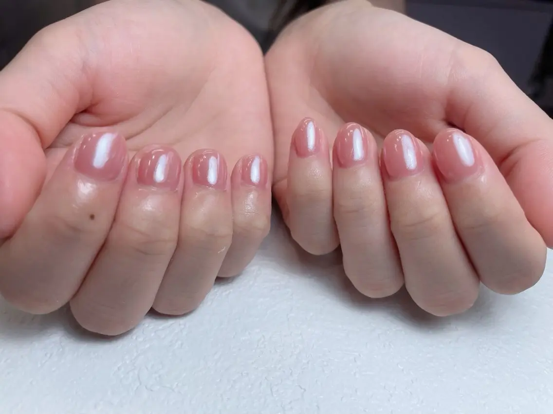 ネイル チークネイル 長さ出し フレンチネイル ジェルネイル 韓国ネイル 中野駅から2分 MEO NAILのネイルデザイン