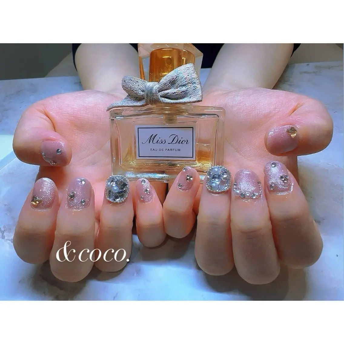 ネイル マグネットネイル ショートネイル ＆ coco.のネイルデザイン