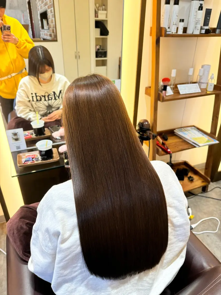 ロング カット ヘアカラー トリートメント yuimarl切田 はじめ✨のヘアスタイル