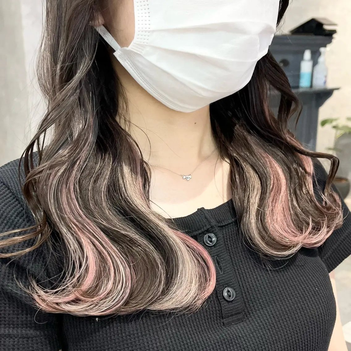 セミロング エクステ エクステ 羽.シールエクステ 🍓 篠田梓のヘアスタイル