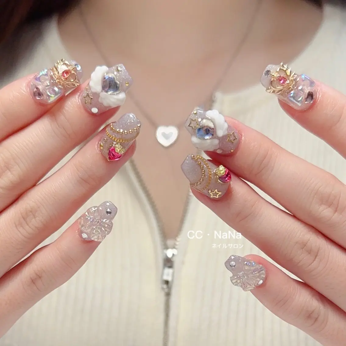 ネイル 持ち込み ハンドネイル CCNaNaスカルプ 長さだし専門💎Yoのネイルデザイン