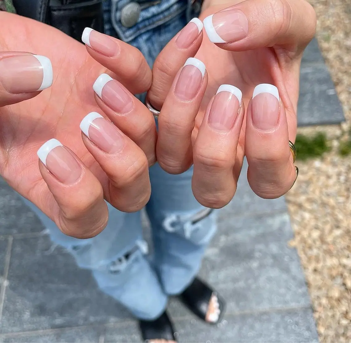 フレンチネイルorグラデーション ※フレンチクリアベース【初回オフ無料】シンプルの写真