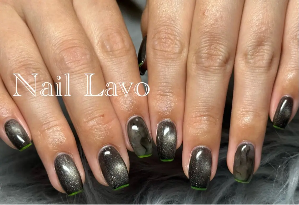 ネイル アートネイル フレンチネイル 韓国ネイル マグネットネイル ニュアンスネイル ハンドネイル Nail Lavoのネイルデザイン