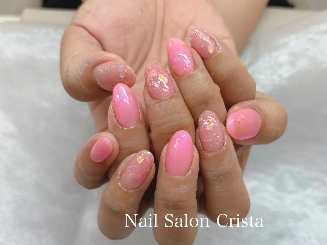 ネイル シンプルネイル CRISTA MOMOのネイルデザイン